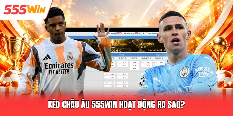 Kèo châu Âu 555win hoạt động ra sao?